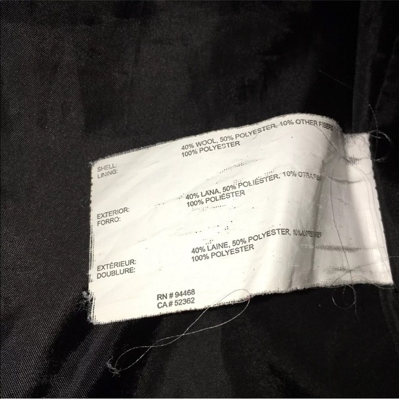 Nautica Women’s Full Zip Wool Blend Jacket chevron - Picture 5 of 8